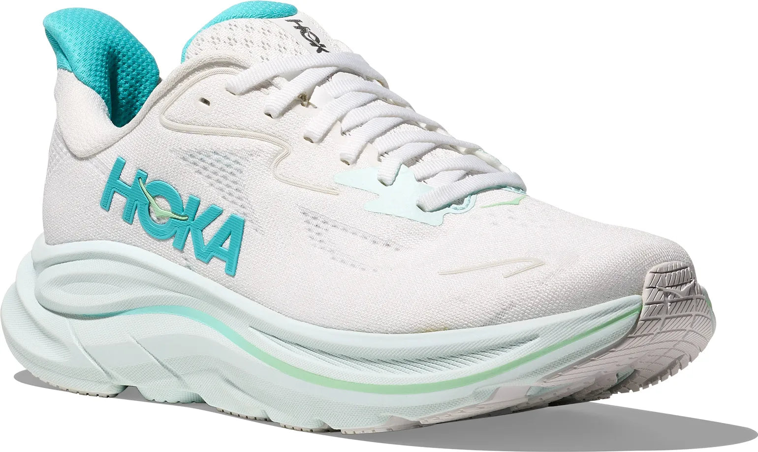 HOKA Clifton 10 - White/Cielo Blue