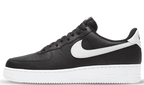 Air Force 1 - Black White Pebbled Leather