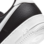 Air Force 1 - Black White Pebbled Leather