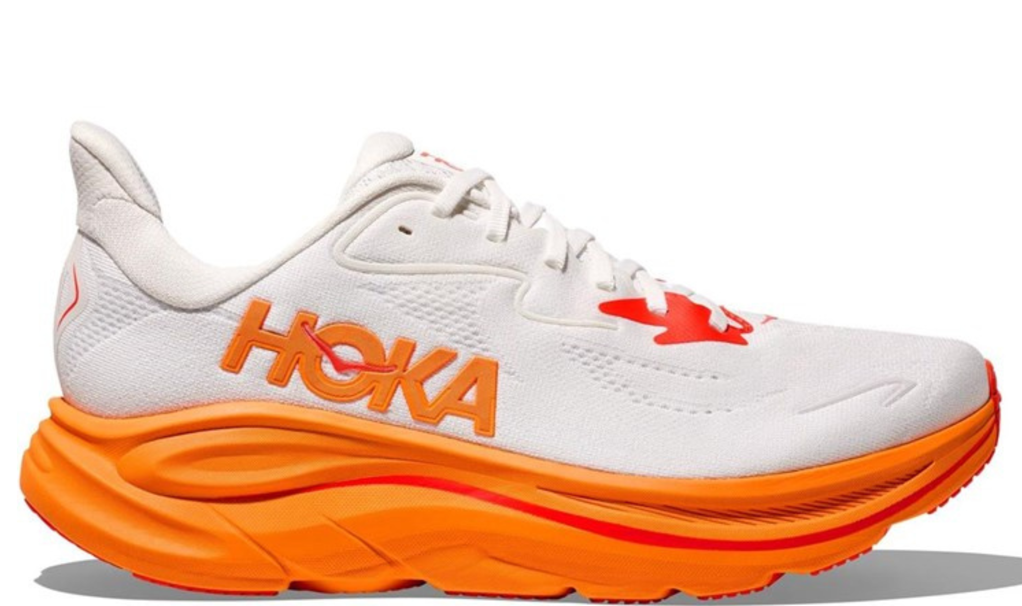 HOKA Clifton 10 - Frost/Orange Zest