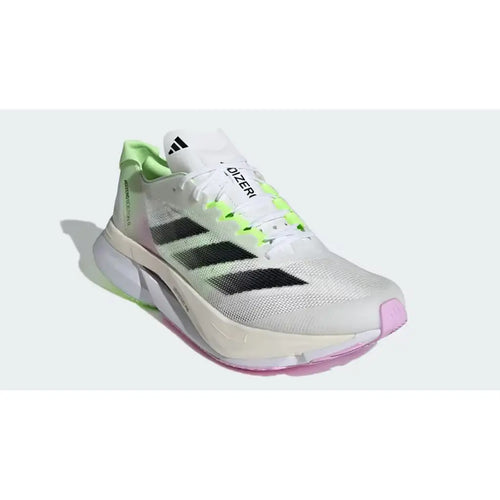 Adizero Boston 12 - White Black Green Spark