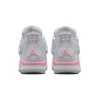 Air Jordan 4  - GS White Medium Soft Pink