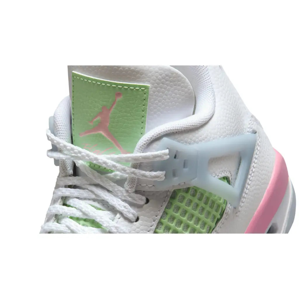 Air Jordan 4  - GS White Medium Soft Pink