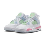 Air Jordan 4  - GS White Medium Soft Pink