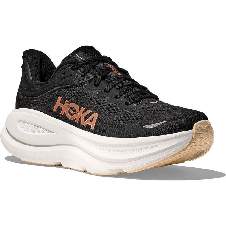 HOKA Bondi 9 - Black/Rose Gold